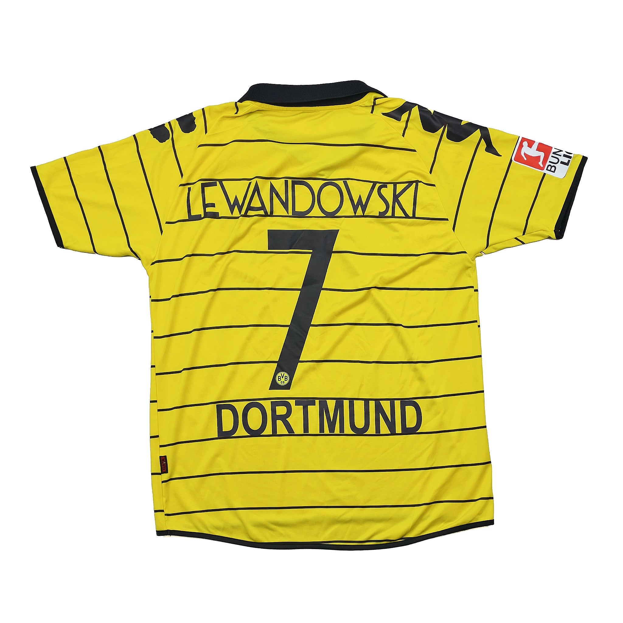 Buy 2010/11 DORTMUND LEWANDOWSKI 7 HOME SHIRT (L) KAPPA ~ Free worldwide shipping available ~ Authentic Vintage Football Shirts from Cult Kits