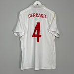 Shop 2010/11 ENGLAND GERRARD #4 HOME SHIRT (XL) UMBRO, classic football shirts, vintage football shirts & retro soccer jerseys at Cult Kits