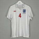 Shop 2010/11 ENGLAND GERRARD #4 HOME SHIRT (XL) UMBRO, classic football shirts, vintage football shirts & retro soccer jerseys at Cult Kits
