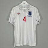 Shop 2010/11 ENGLAND GERRARD #4 HOME SHIRT (XL) UMBRO, classic football shirts, vintage football shirts & retro soccer jerseys at Cult Kits