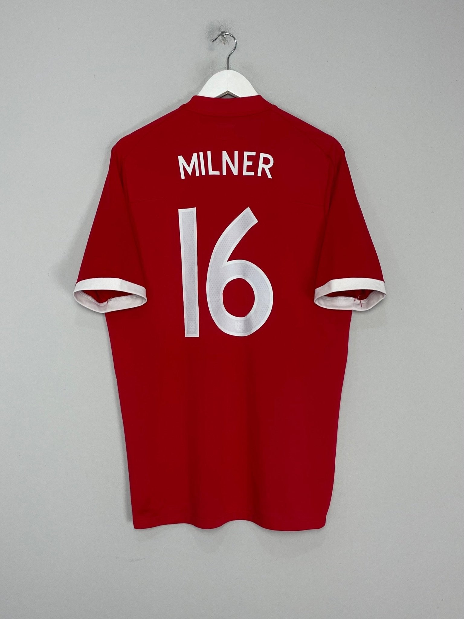 Shop 2010/11 ENGLAND MILNER #16 AWAY SHIRT (XL) UMBRO, classic football shirts, vintage football shirts & retro soccer jerseys at Cult Kits