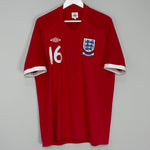 Shop 2010/11 ENGLAND MILNER #16 AWAY SHIRT (XL) UMBRO, classic football shirts, vintage football shirts & retro soccer jerseys at Cult Kits