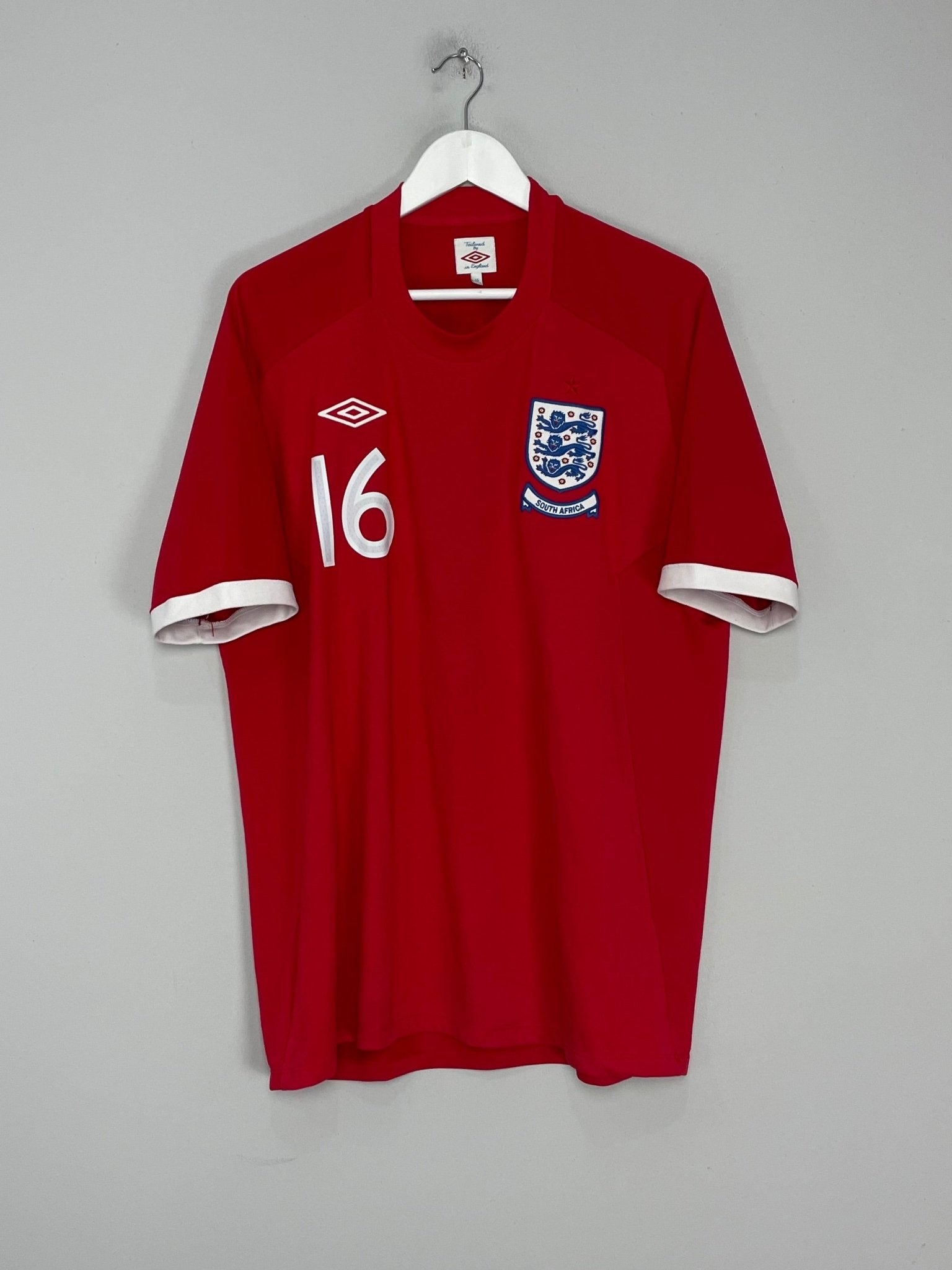 Shop 2010/11 ENGLAND MILNER #16 AWAY SHIRT (XL) UMBRO, classic football shirts, vintage football shirts & retro soccer jerseys at Cult Kits