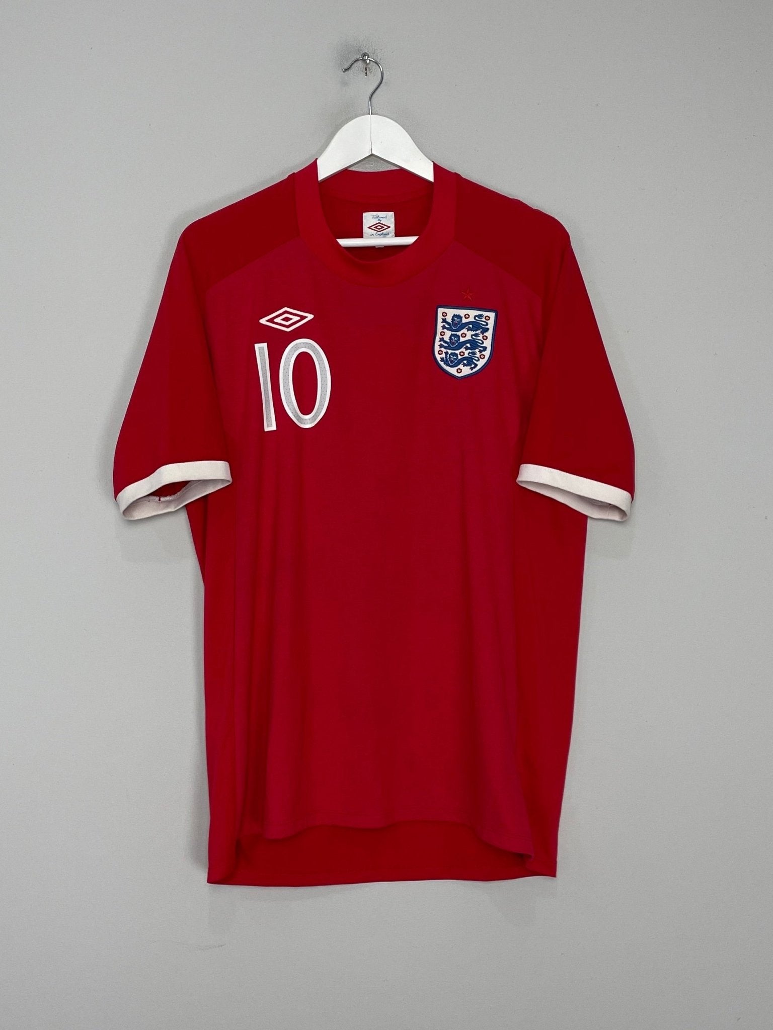 Shop 2010/11 ENGLAND ROONEY #10 AWAY SHIRT (L) UMBRO, classic football shirts, vintage football shirts & retro soccer jerseys at Cult Kits