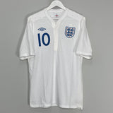 Shop 2010/11 ENGLAND WILSHERE #10 HOME SHIRT (M) UMBRO, classic football shirts, vintage football shirts & retro soccer jerseys at Cult Kits