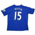 Buy 2010/11 Everton Distin 15 *Match Issue* Home Shirt (XL) Le Coq ~ Free worldwide shipping ~ Authentic Vintage Football Shirts from Cult Kits