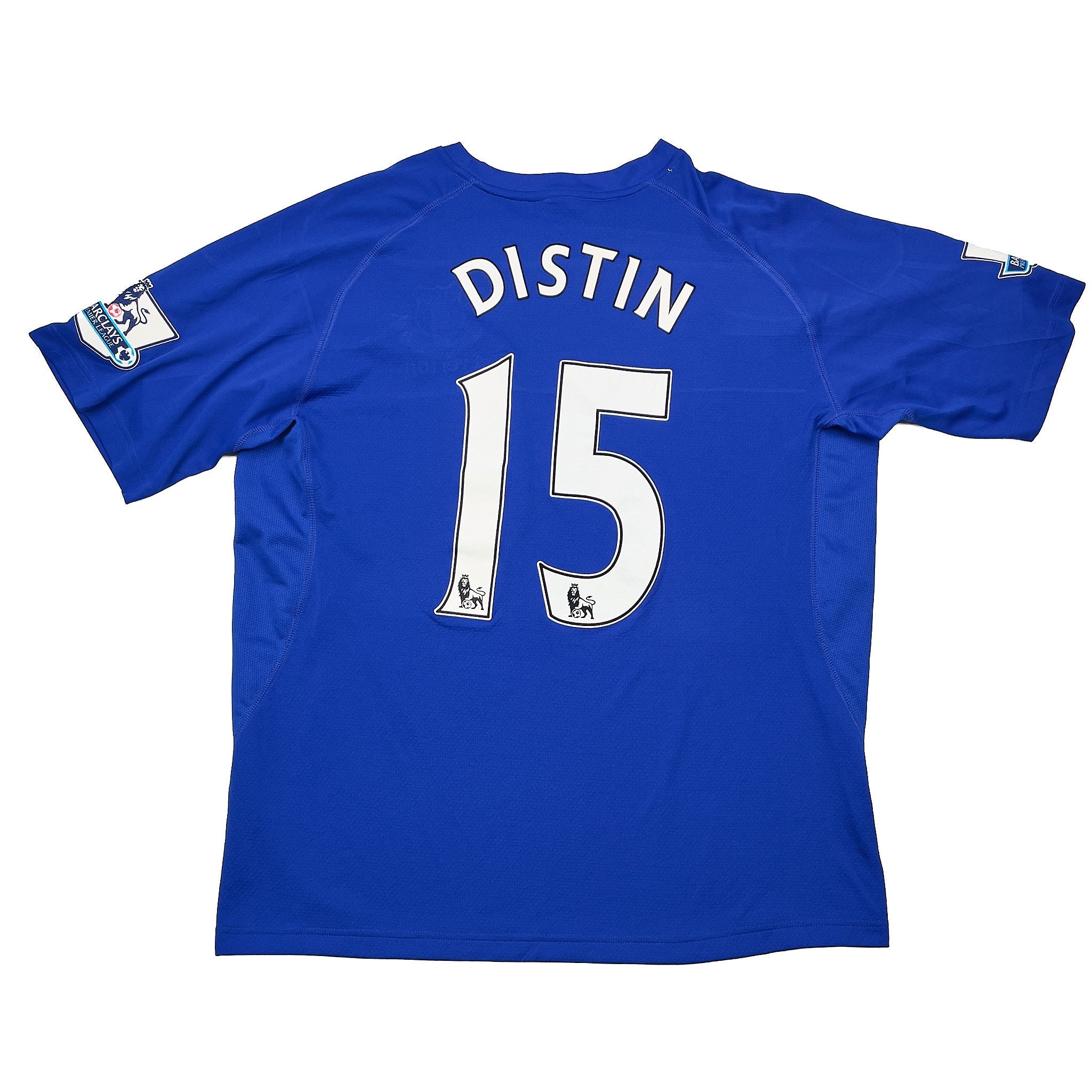 Buy 2010/11 Everton Distin 15 *Match Issue* Home Shirt (XL) Le Coq ~ Free worldwide shipping ~ Authentic Vintage Football Shirts from Cult Kits