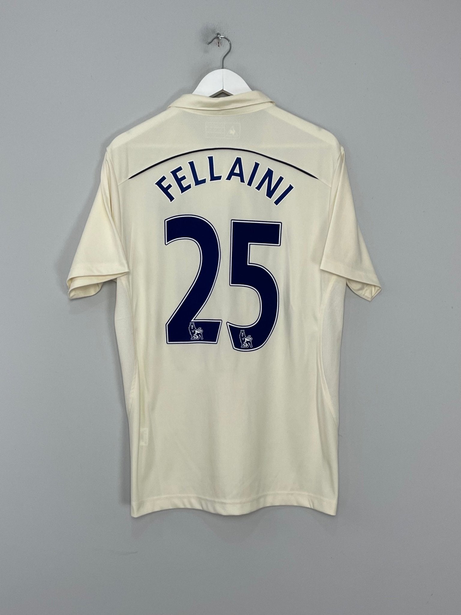Shop 2010/11 EVERTON FELLAINI #25 THIRD SHIRT (L) LE COQ, classic football shirts, vintage football shirts & retro soccer jerseys at Cult Kits