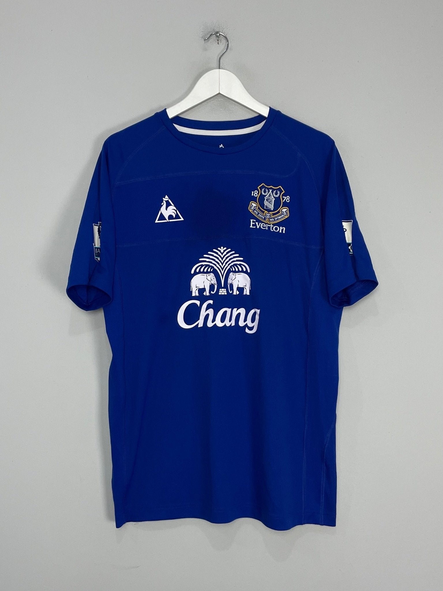 Shop 2010/11 EVERTON YAKUBU #22 *MATCH WORN* HOME SHIRT (L) LE COQ, classic football shirts, vintage football shirts & retro soccer jerseys at Cult Kits