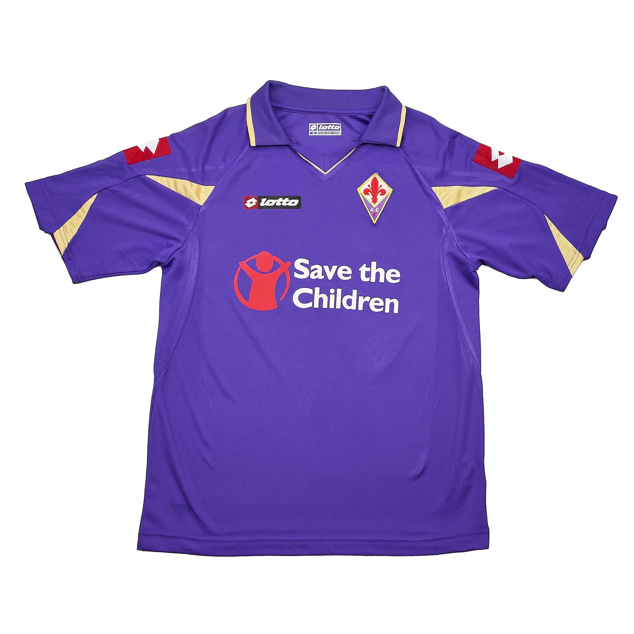 Buy 2010/11 Fiorentina Mutu 10 Home Shirt (M) Lotto ~ Free worldwide shipping ~ Authentic Vintage Football Shirts from Cult Kits