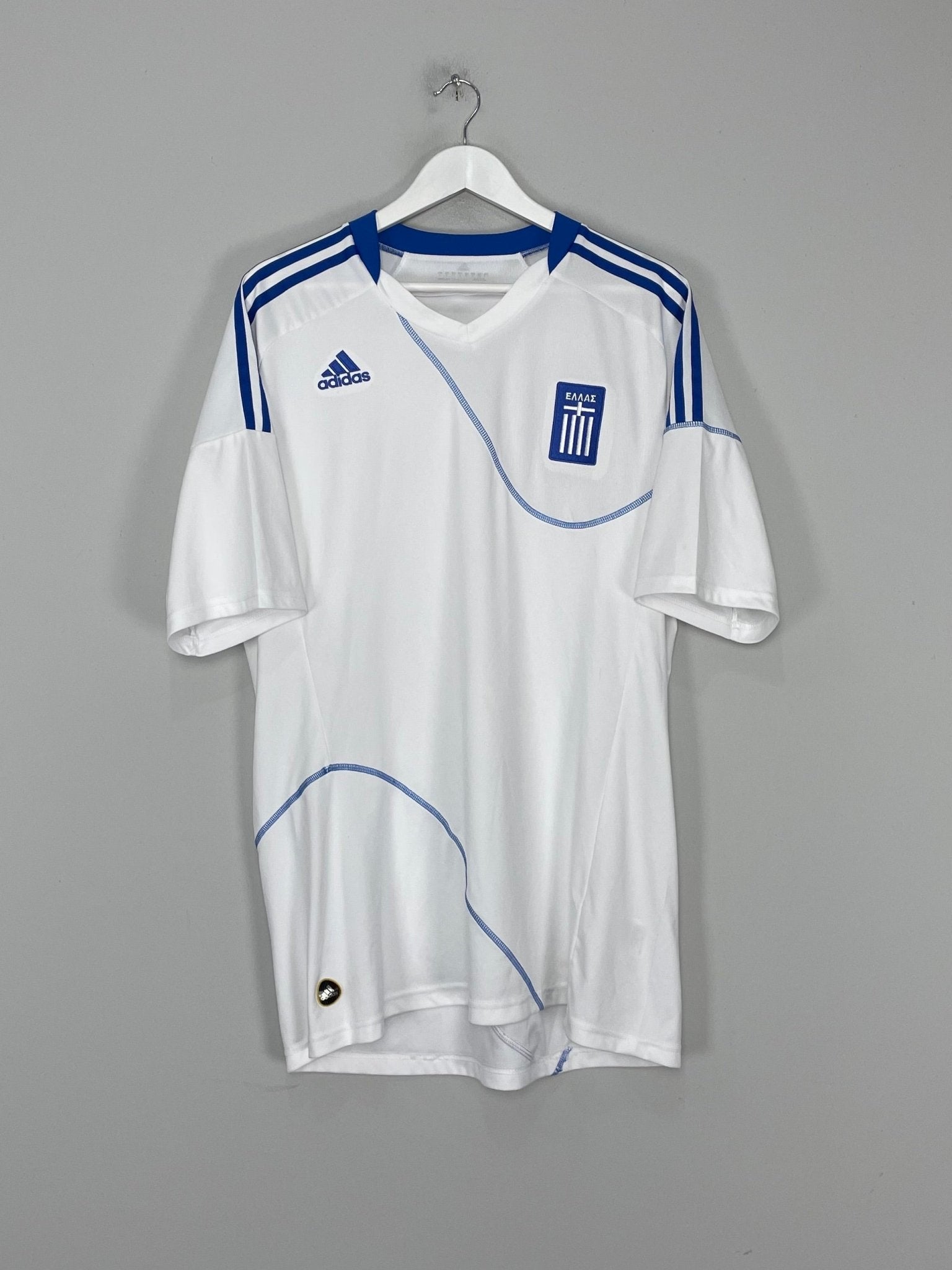 Shop 2010/11 GREECE HOME SHIRT (XL) ADIDAS, classic football shirts, vintage football shirts & retro soccer jerseys at Cult Kits