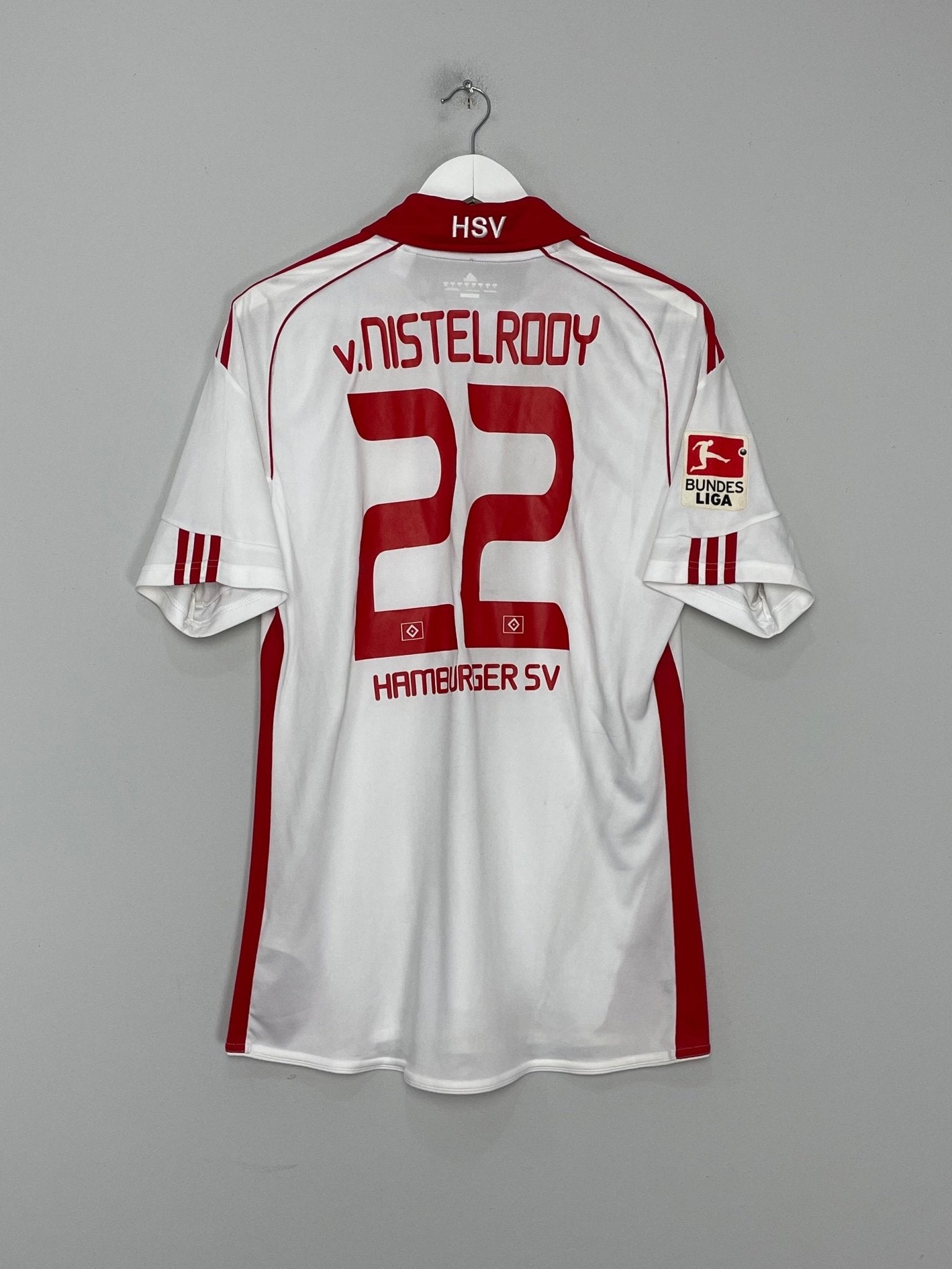 Shop 2010/11 HAMBURG V.NISTELROOY #10 HOME SHIRT (M) ADIDAS, classic football shirts, vintage football shirts & retro soccer jerseys at Cult Kits