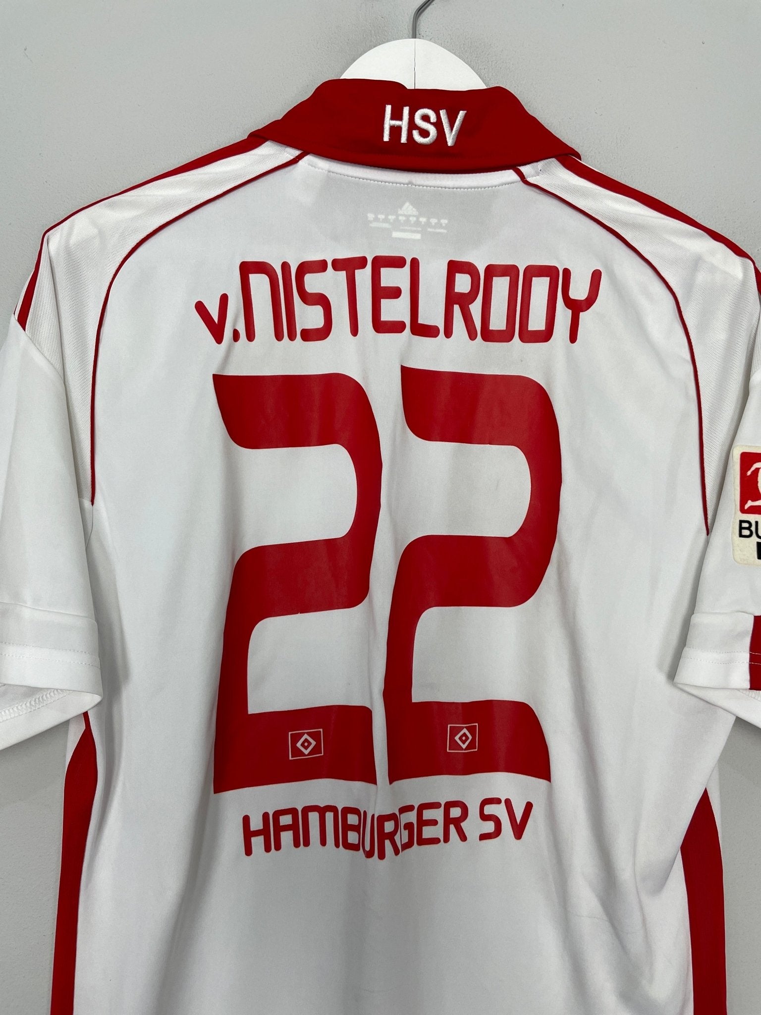 Shop 2010/11 HAMBURG V.NISTELROOY #10 HOME SHIRT (M) ADIDAS, classic football shirts, vintage football shirts & retro soccer jerseys at Cult Kits