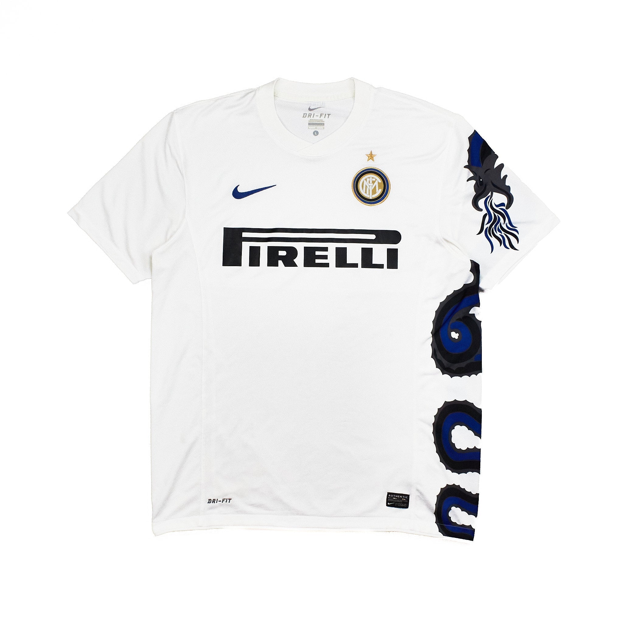 Buy 2010/11 Inter Milan Away Shirt (L) Nike ~ Free worldwide shipping ~ Authentic Vintage Football Shirts from Cult Kits