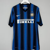 Shop 2010/11 INTER MILAN ETO'O #9 HOME SHIRT (XL) NIKE, classic football shirts, vintage football shirts & retro soccer jerseys at Cult Kits