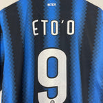 Shop 2010/11 INTER MILAN ETO'O #9 HOME SHIRT (XL) NIKE, classic football shirts, vintage football shirts & retro soccer jerseys at Cult Kits