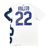 Buy 2010/11 INTER MILAN MILITO 22 AWAY SHIRT (S) NIKE ~ Free worldwide shipping available ~ Authentic Vintage Football Shirts from Cult Kits
