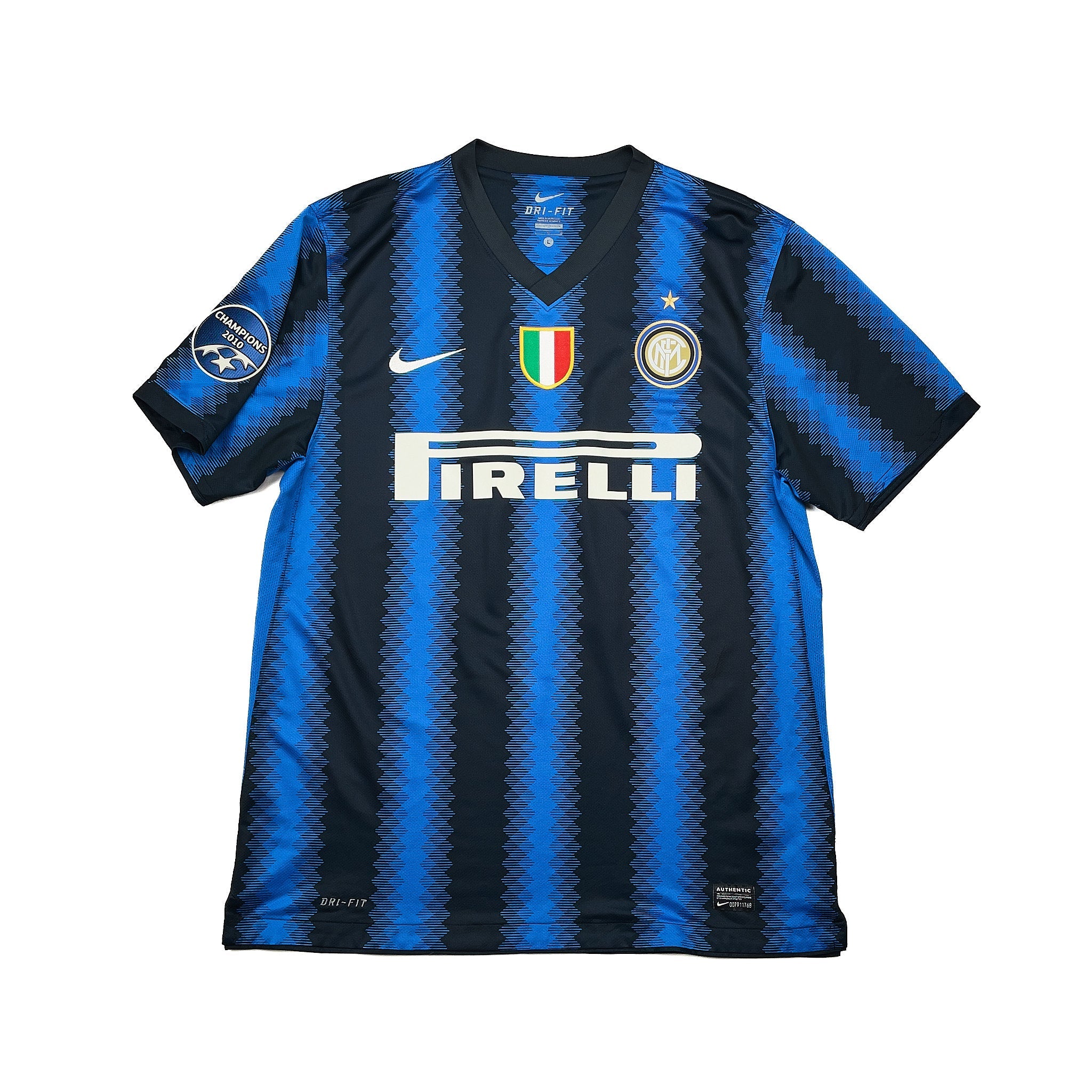 Buy 2010/11 Inter Milan Sneijder 10 Home Shirt (L) Nike ~ Free worldwide shipping ~ Authentic Vintage Football Shirts from Cult Kits