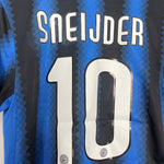 Shop 2010/11 INTER MILAN SNEIJDER #10 HOME SHIRT (M) NIKE, classic football shirts, vintage football shirts & retro soccer jerseys at Cult Kits