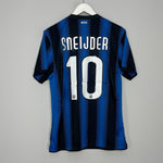 Shop 2010/11 INTER MILAN SNEIJDER #10 HOME SHIRT (M) NIKE, classic football shirts, vintage football shirts & retro soccer jerseys at Cult Kits