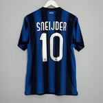 Shop 2010/11 INTER MILAN SNEIJDER #10 HOME SHIRT (M) NIKE, classic football shirts, vintage football shirts & retro soccer jerseys at Cult Kits