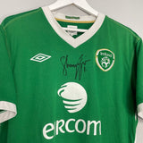 Shop 2010/11 IRELAND *SHAY GIVEN SIGNED* HOME SHIRT (XL) UMBRO, classic football shirts, vintage football shirts & retro soccer jerseys at Cult Kits
