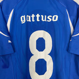 Shop 2010/11 ITALY GATTUSO #8 HOME SHIRT (XL) PUMA, classic football shirts, vintage football shirts & retro soccer jerseys at Cult Kits