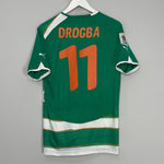 Shop 2010/11 IVORY COAST DROGBA #11 AWAY SHIRT (M) PUMA, classic football shirts, vintage football shirts & retro soccer jerseys at Cult Kits