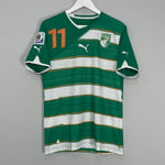 Shop 2010/11 IVORY COAST DROGBA #11 AWAY SHIRT (M) PUMA, classic football shirts, vintage football shirts & retro soccer jerseys at Cult Kits