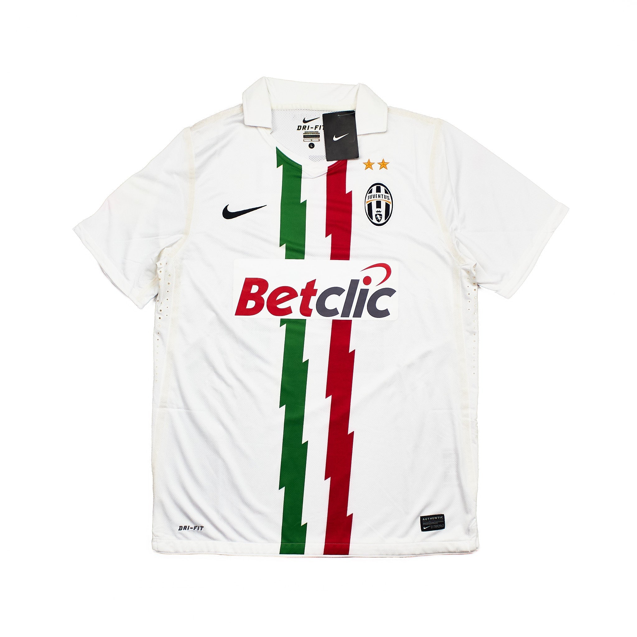 Buy 2010/11 Juventus Pirlo 21 *Match Issue* BNWT Away Shirt (L) Nike ~ Free worldwide shipping ~ Authentic Vintage Football Shirts from Cult Kits