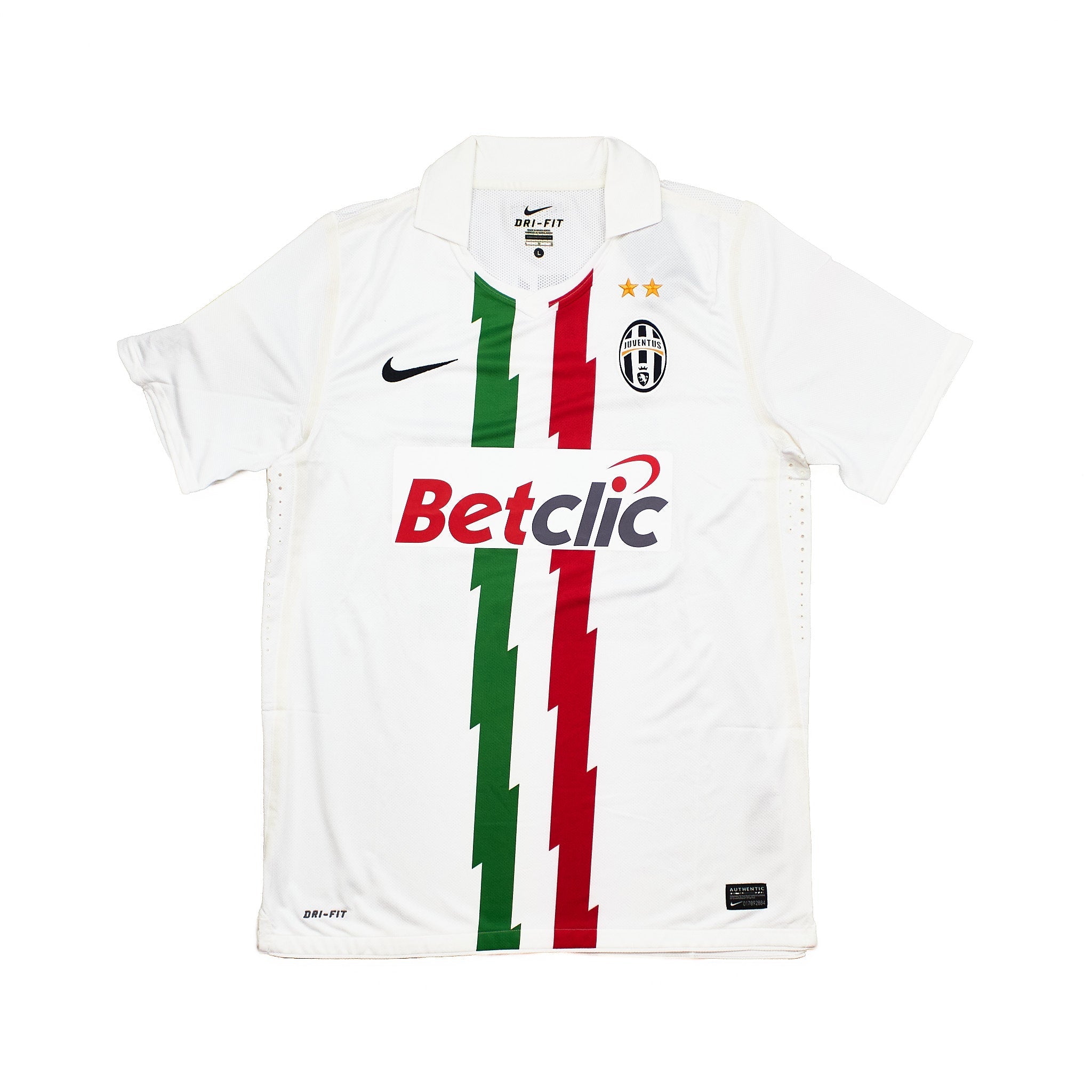Buy 2010/11 Juventus Pirlo 21 *Player Issue* BNWT Away Shirt (L) Nike ~ Free worldwide shipping ~ Authentic Vintage Football Shirts from Cult Kits