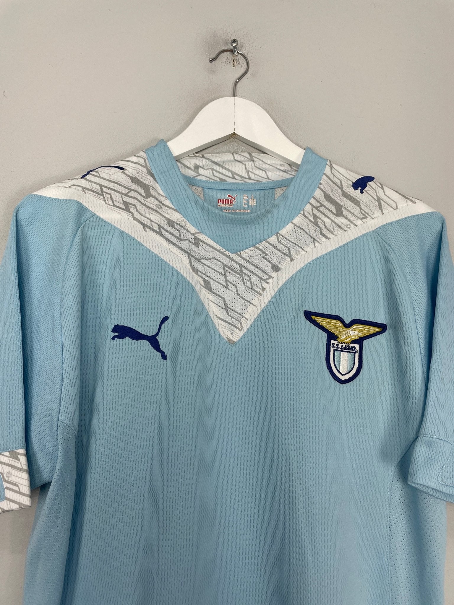 Shop 2010/11 LAZIO ROCCHI #9 HOME SHIRT (L) PUMA, classic football shirts, vintage football shirts & retro soccer jerseys at Cult Kits