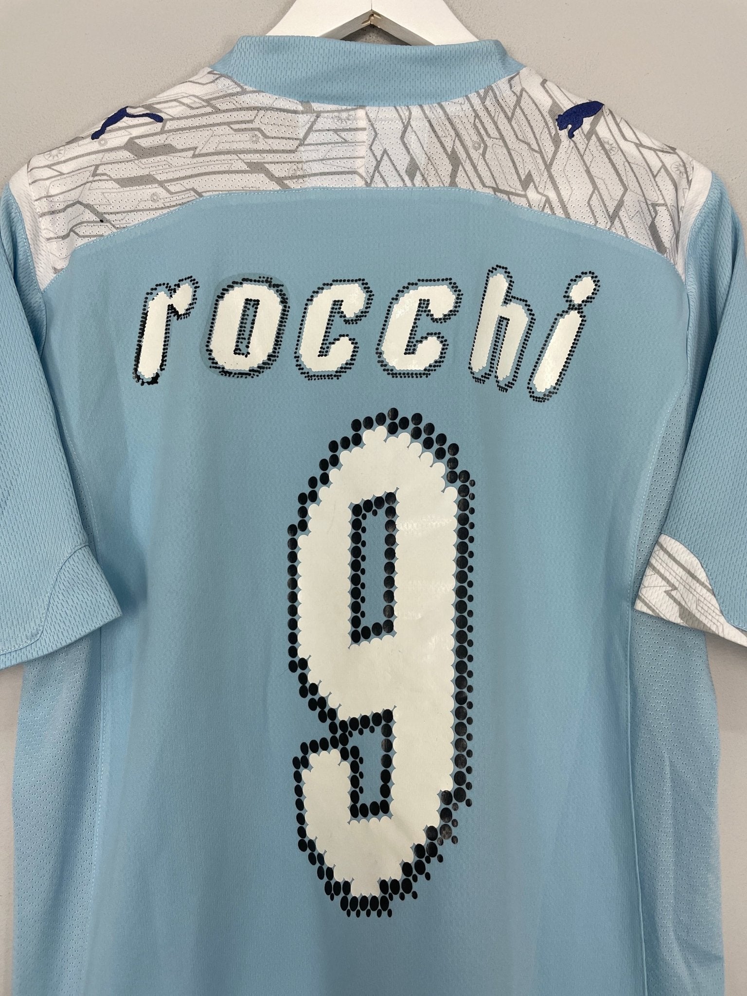 Shop 2010/11 LAZIO ROCCHI #9 HOME SHIRT (L) PUMA, classic football shirts, vintage football shirts & retro soccer jerseys at Cult Kits
