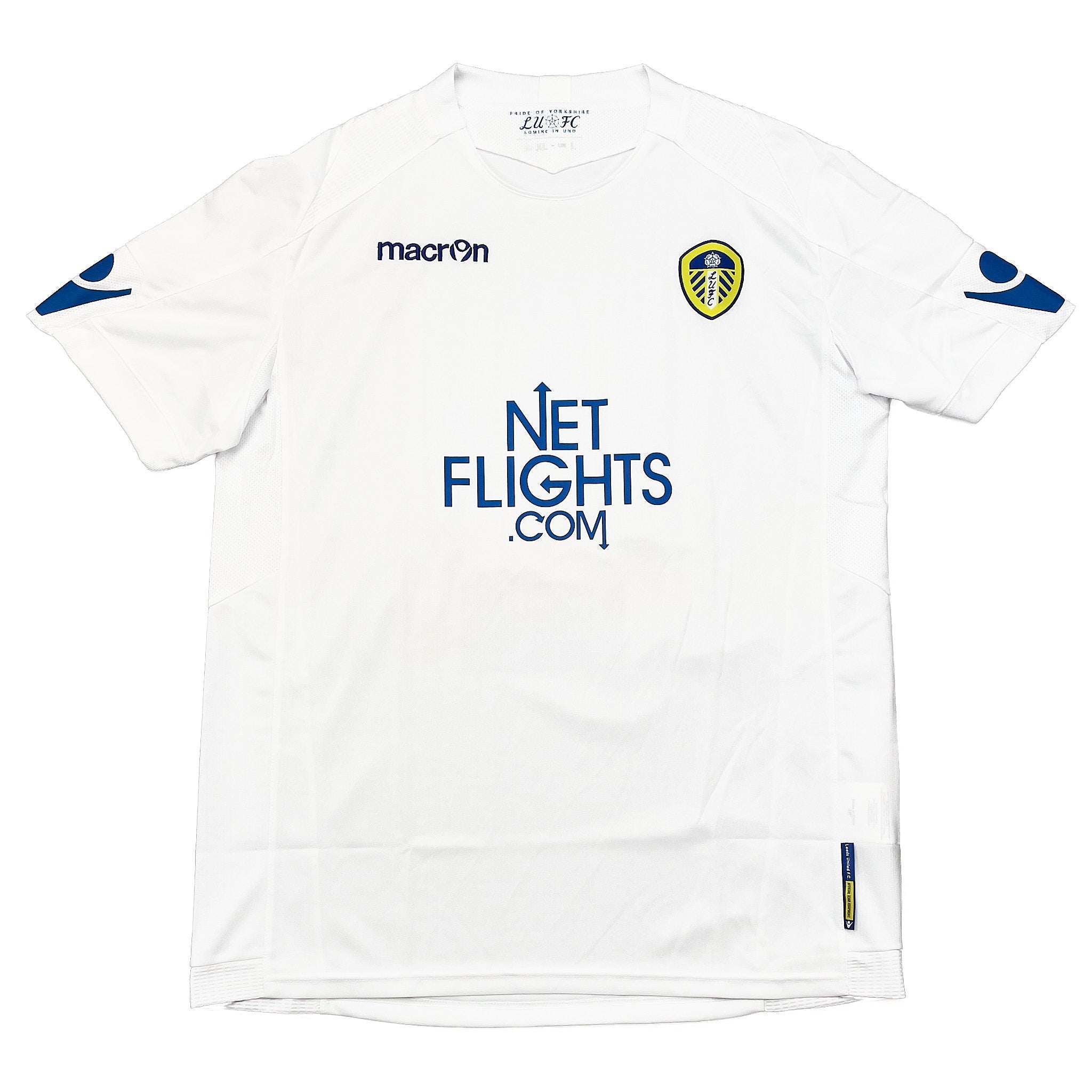 Buy 2010/11 LEEDS UNITED BECCHIO 10 HOME SHIRT (L) MACRON ~ Free worldwide shipping available ~ Authentic Vintage Football Shirts from Cult Kits
