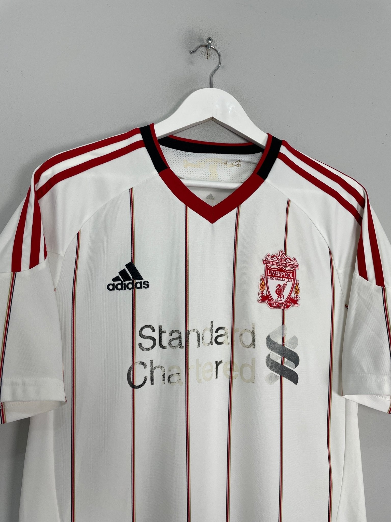 Shop 2010/11 LIVERPOOL AWAY SHIRT (M) ADIDAS, classic football shirts, vintage football shirts & retro soccer jerseys at Cult Kits
