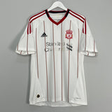 Shop 2010/11 LIVERPOOL AWAY SHIRT (M) ADIDAS, classic football shirts, vintage football shirts & retro soccer jerseys at Cult Kits