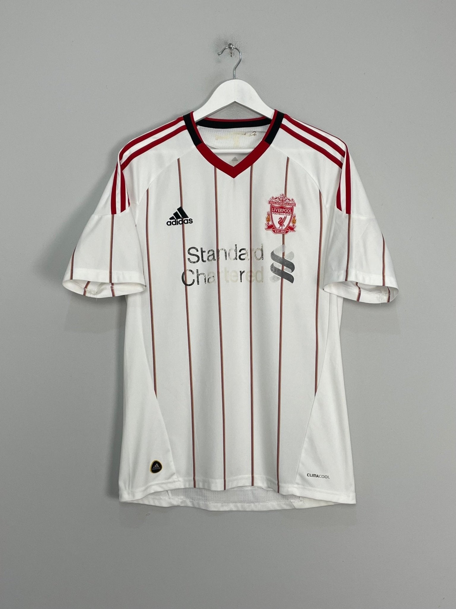 Shop 2010/11 LIVERPOOL AWAY SHIRT (M) ADIDAS, classic football shirts, vintage football shirts & retro soccer jerseys at Cult Kits