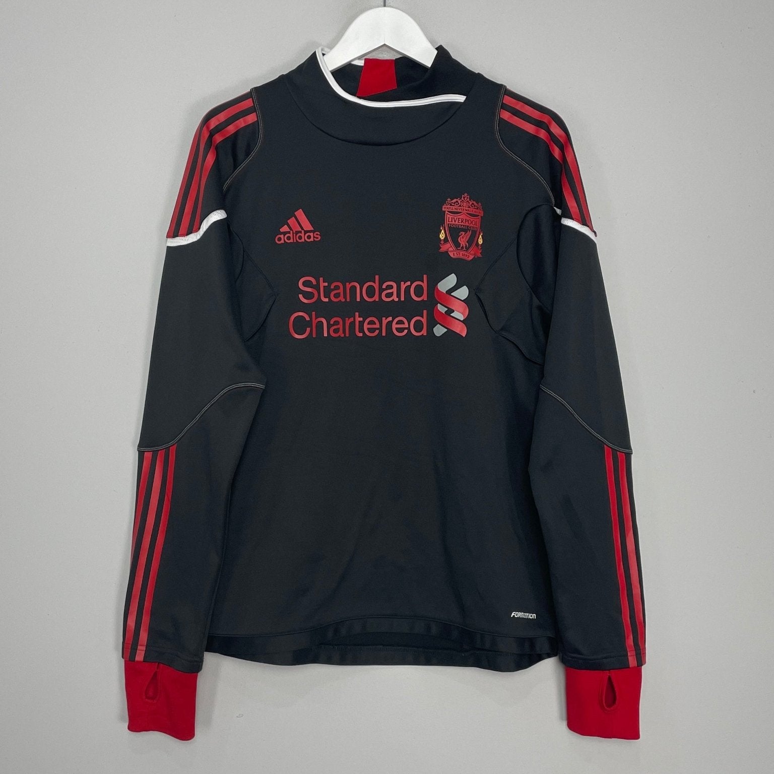 Shop 2010/11 LIVERPOOL DRILL TOP (M) ADIDAS, classic football shirts, vintage football shirts & retro soccer jerseys at Cult Kits