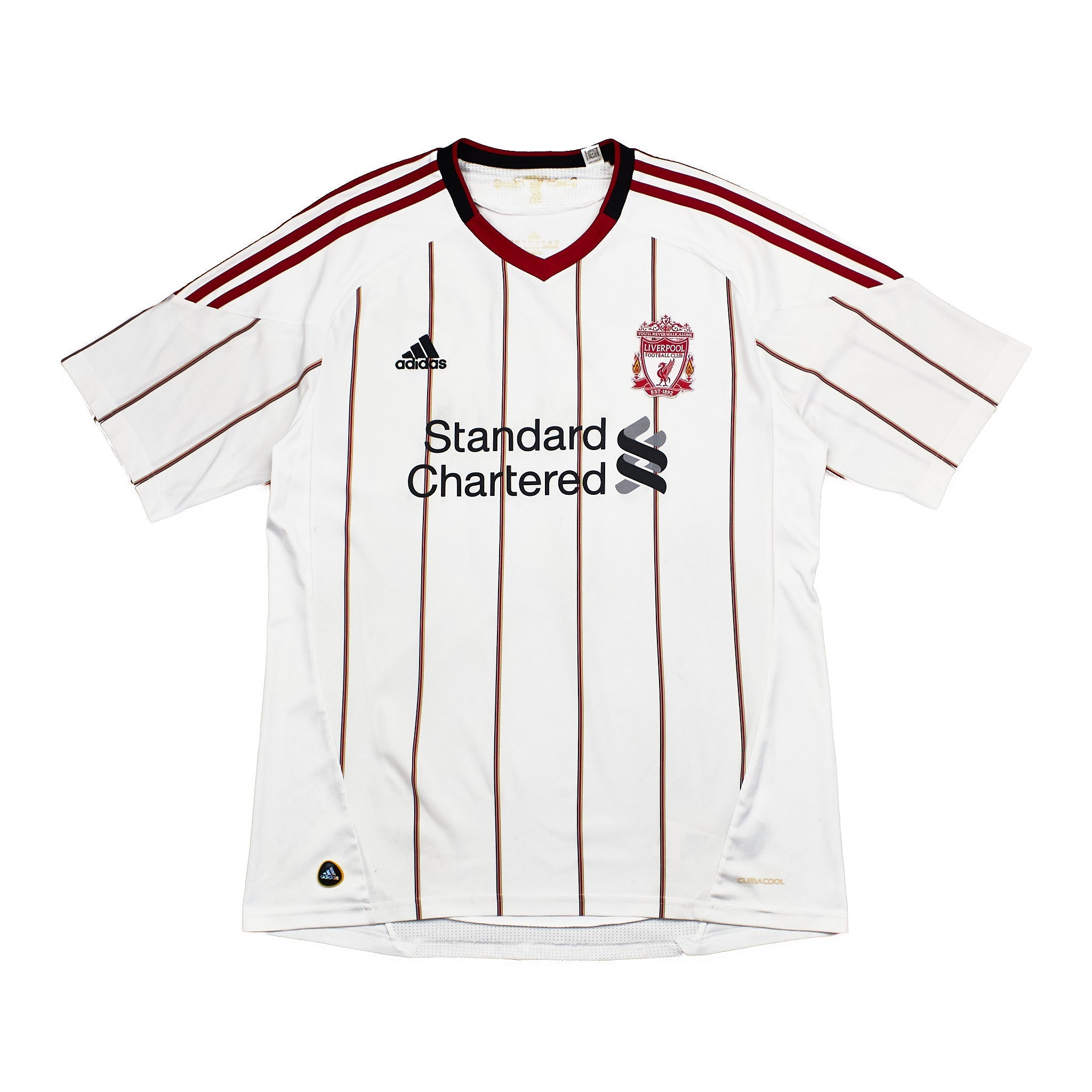 Buy 2010/11 Liverpool Gerrard 8 Away Shirt (L) Adidas ~ Free worldwide shipping ~ Authentic Vintage Football Shirts from Cult Kits