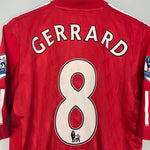 Shop 2010/11 LIVERPOOL GERRARD #8 *MATCH ISSUE* HOME SHIRT (XL) ADIDAS, classic football shirts, vintage football shirts & retro soccer jerseys at Cult Kits