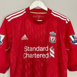 Shop 2010/11 LIVERPOOL GERRARD #8 *MATCH ISSUE* HOME SHIRT (XL) ADIDAS, classic football shirts, vintage football shirts & retro soccer jerseys at Cult Kits