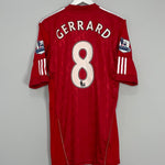 Shop 2010/11 LIVERPOOL GERRARD #8 *MATCH ISSUE* HOME SHIRT (XL) ADIDAS, classic football shirts, vintage football shirts & retro soccer jerseys at Cult Kits