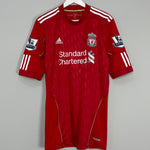 Shop 2010/11 LIVERPOOL GERRARD #8 *MATCH ISSUE* HOME SHIRT (XL) ADIDAS, classic football shirts, vintage football shirts & retro soccer jerseys at Cult Kits