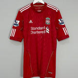 Shop 2010/11 LIVERPOOL GERRARD #8 *MATCH ISSUE* HOME SHIRT (XL) ADIDAS, classic football shirts, vintage football shirts & retro soccer jerseys at Cult Kits