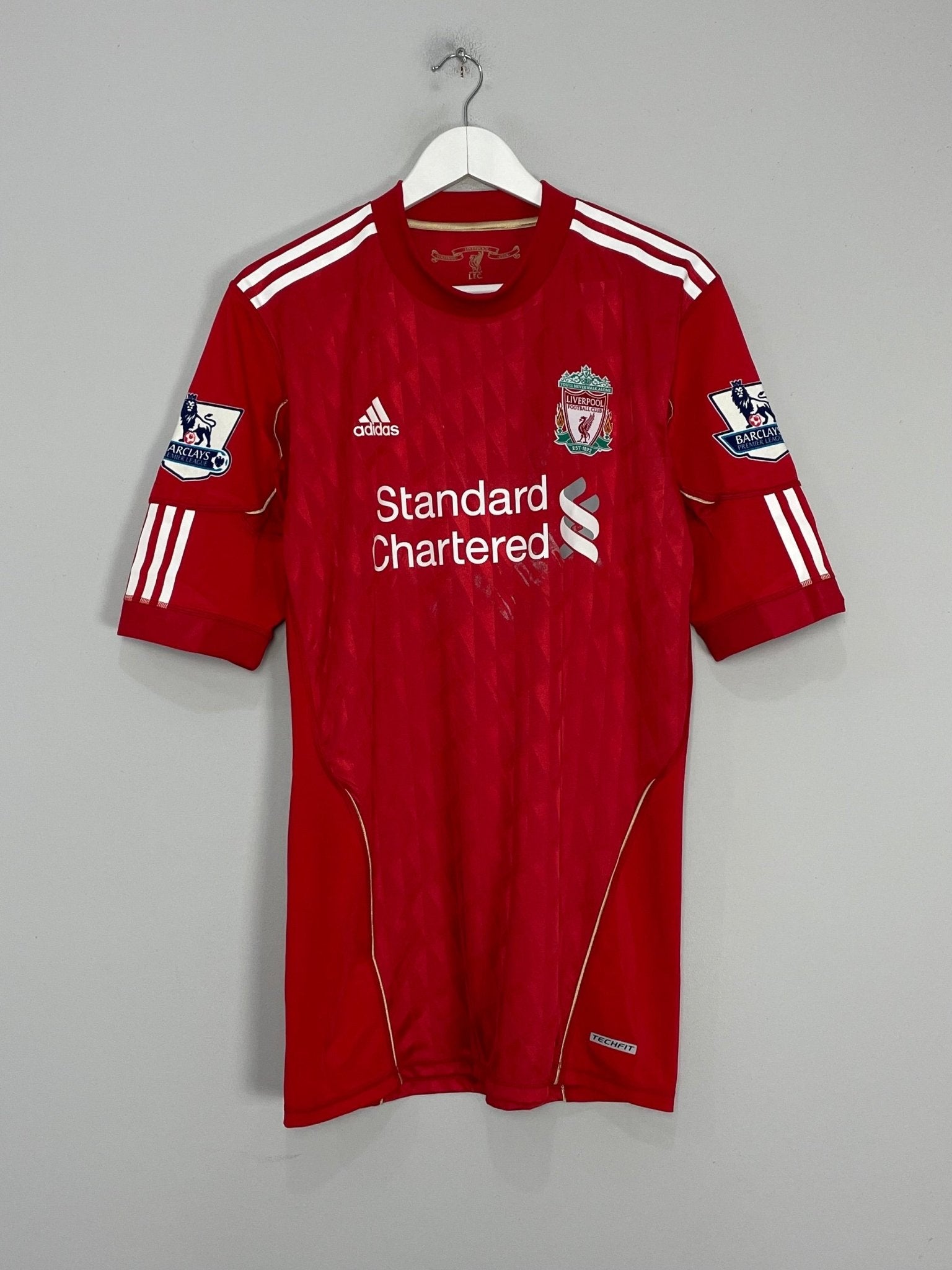 Shop 2010/11 LIVERPOOL GERRARD #8 *MATCH ISSUE* HOME SHIRT (XL) ADIDAS, classic football shirts, vintage football shirts & retro soccer jerseys at Cult Kits