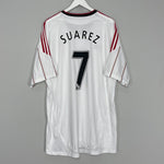 Shop 2010/11 LIVERPOOL SUAREZ #7 AWAY SHIRT (XXL) ADIDAS, classic football shirts, vintage football shirts & retro soccer jerseys at Cult Kits