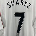 Shop 2010/11 LIVERPOOL SUAREZ #7 AWAY SHIRT (XXL) ADIDAS, classic football shirts, vintage football shirts & retro soccer jerseys at Cult Kits