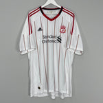 Shop 2010/11 LIVERPOOL SUAREZ #7 AWAY SHIRT (XXL) ADIDAS, classic football shirts, vintage football shirts & retro soccer jerseys at Cult Kits
