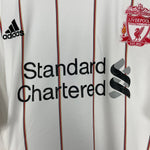 Shop 2010/11 LIVERPOOL SUAREZ #7 AWAY SHIRT (XXL) ADIDAS, classic football shirts, vintage football shirts & retro soccer jerseys at Cult Kits