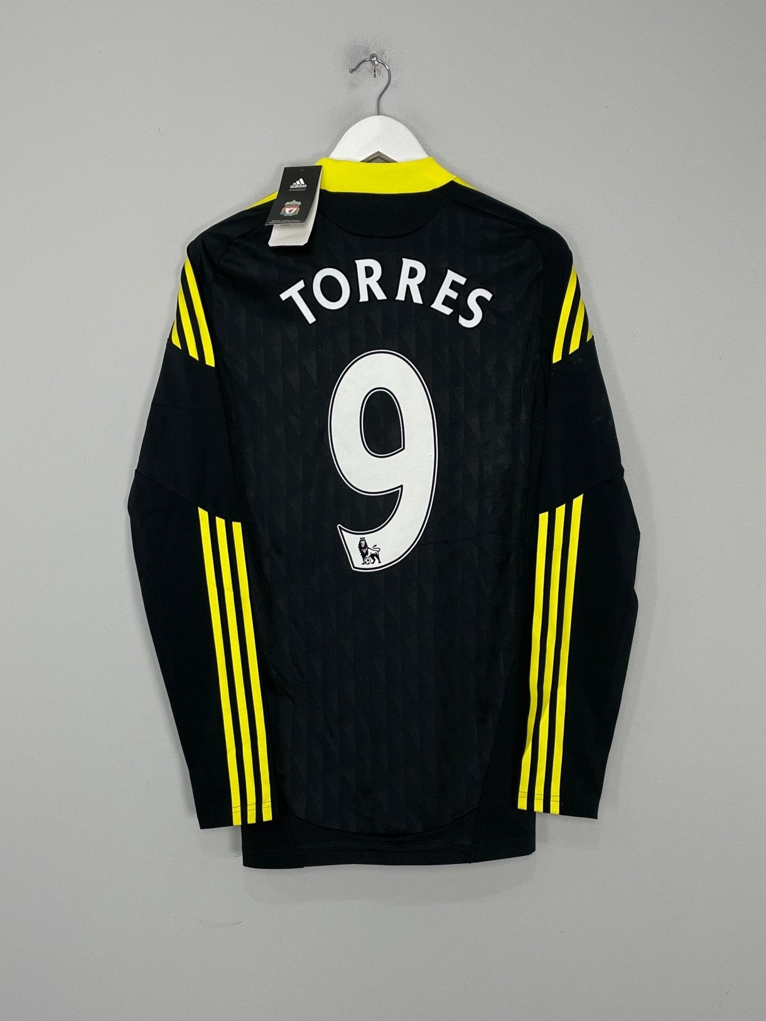 Shop 2010/11 LIVERPOOL TORRES #9 *PLAYER ISSUE* BNWT L/S THIRD SHIRT (L) ADIDAS, classic football shirts, vintage football shirts & retro soccer jerseys at Cult Kits